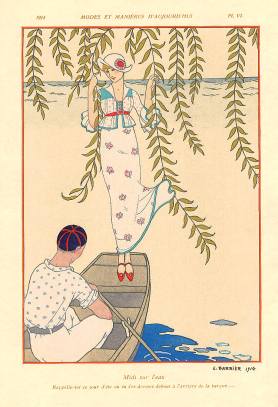 George Barbier: Midi sur l'eau (1914)